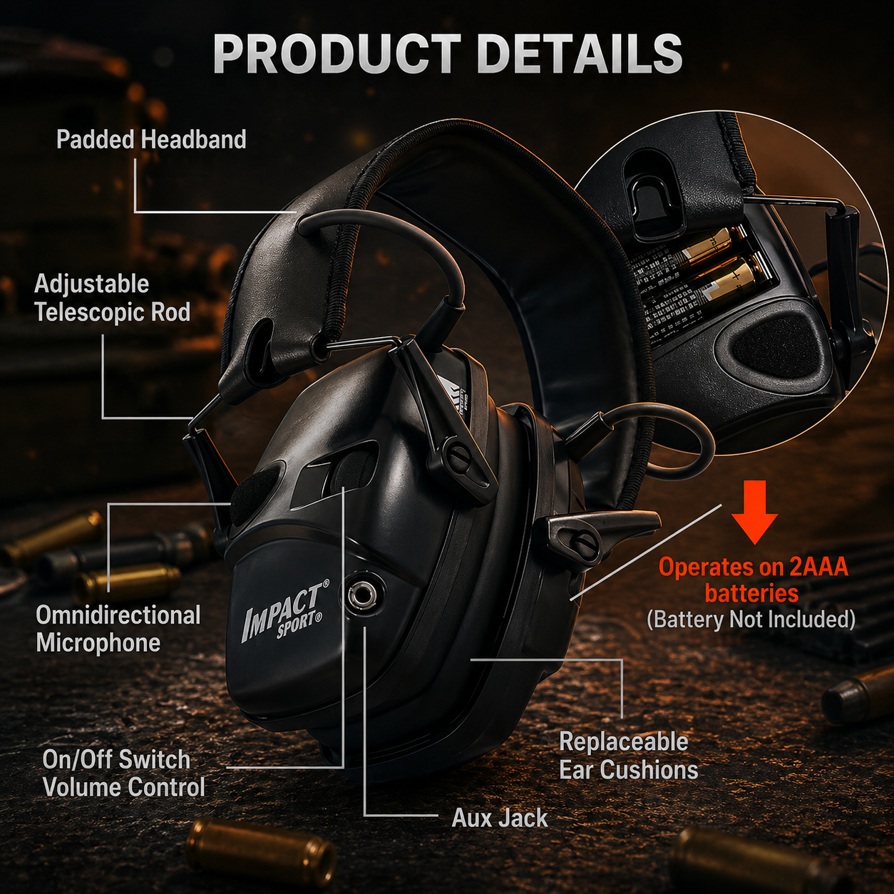 Impact sports Ear Muffs