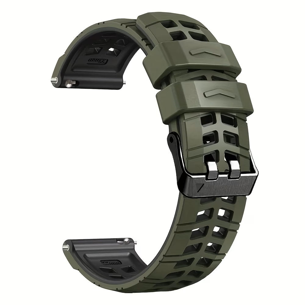 22mm Premium Rugged Silicone Watch Strap