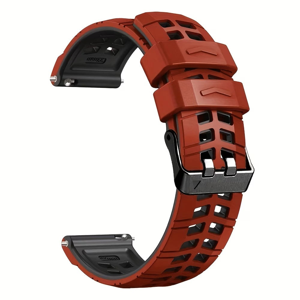 22mm Premium Rugged Silicone Watch Strap