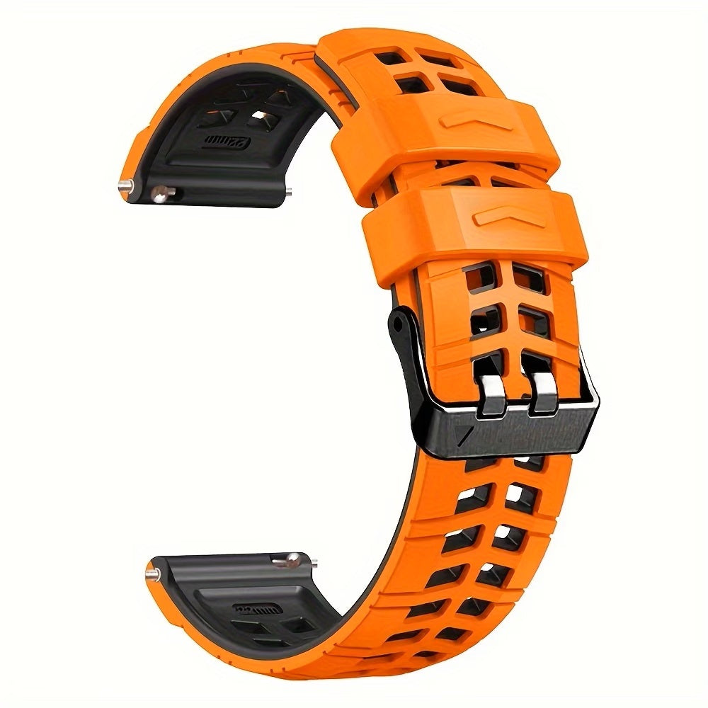 22mm Premium Rugged Silicone Watch Strap