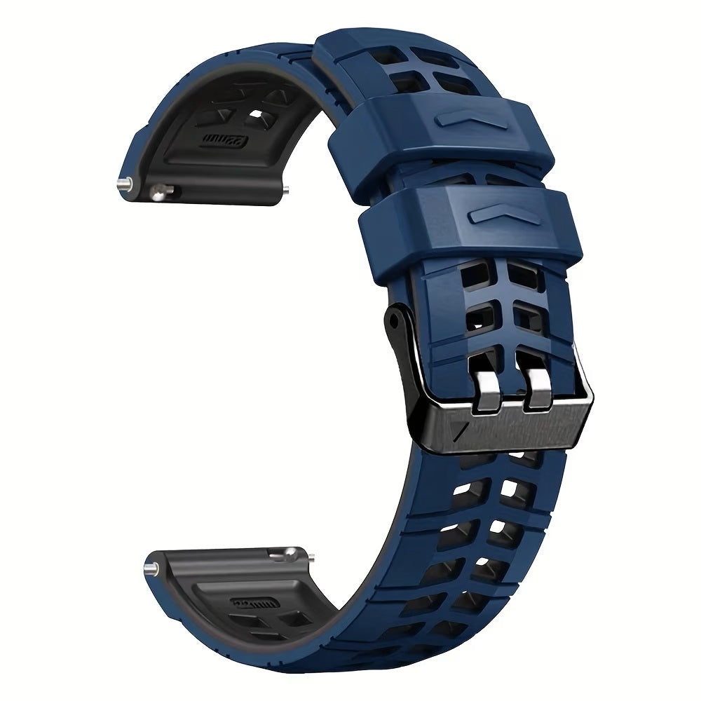 22mm Premium Rugged Silicone Watch Strap
