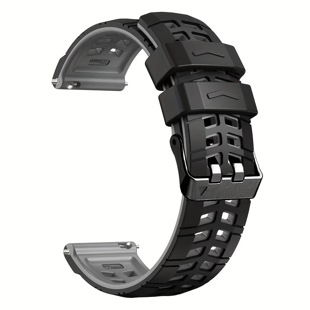 22mm Premium Rugged Silicone Watch Strap