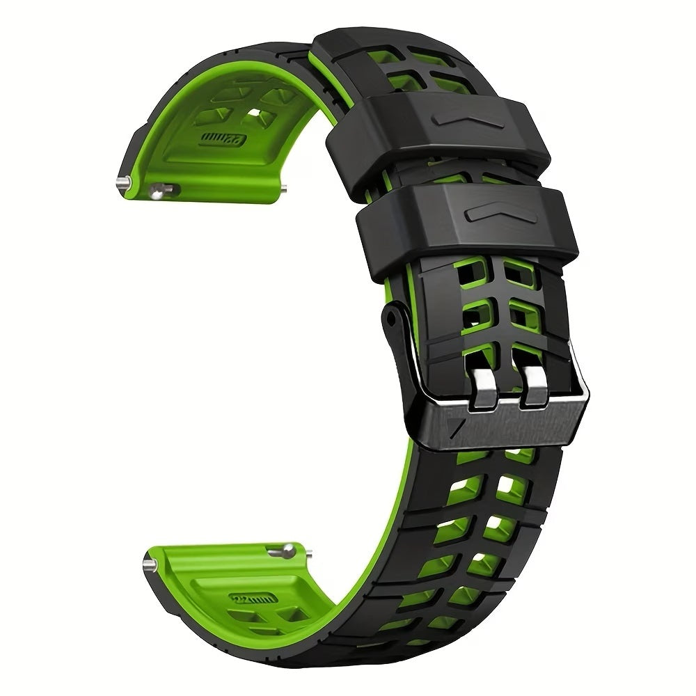 22mm Premium Rugged Silicone Watch Strap