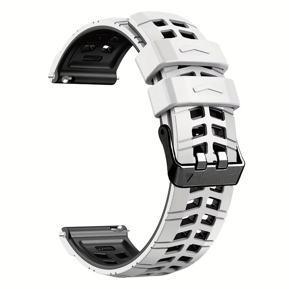 22mm Premium Rugged Silicone Watch Strap