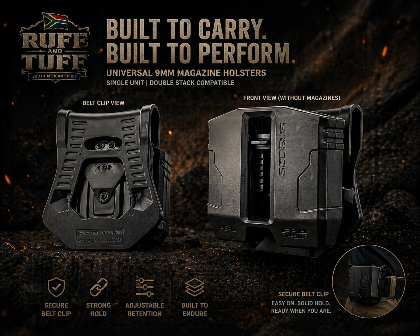Universal 9mm Magazine Holster