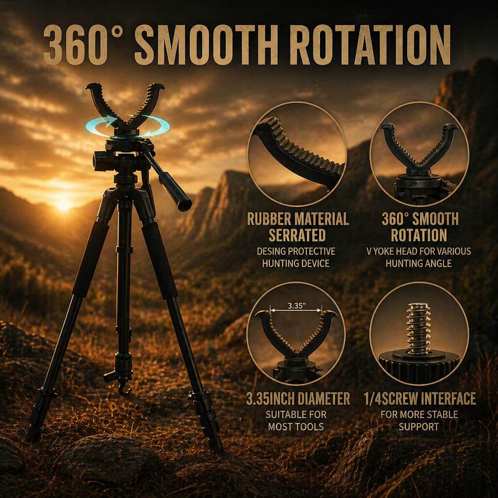 Adjustable Hunting Tripod (55–165cm)