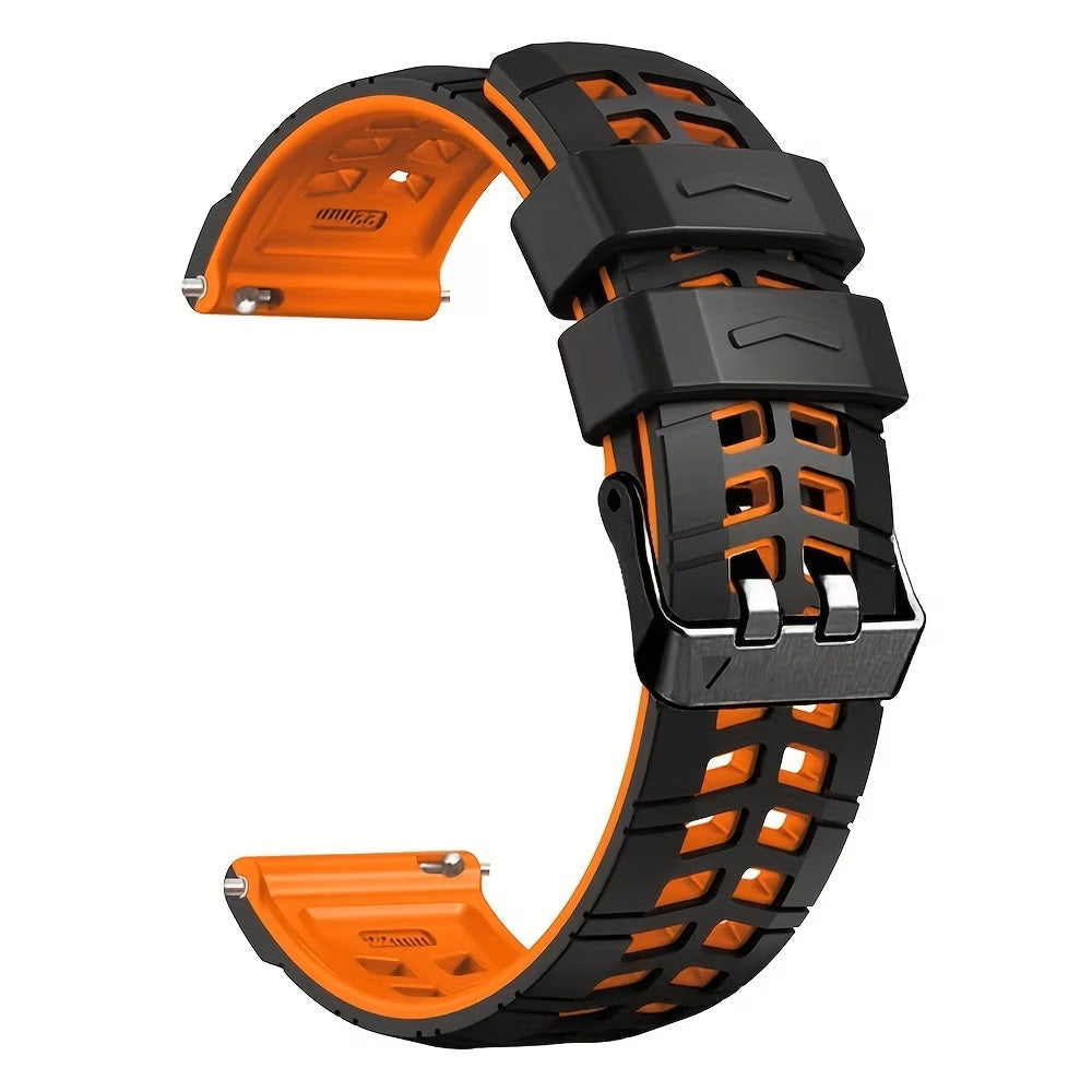 22mm Premium Rugged Silicone Watch Strap